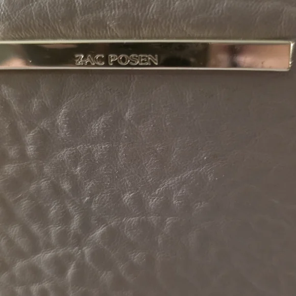 ZAC Zac Posen Taupe Textured Pebbled Leather  Backpack - Picture 4 of 5